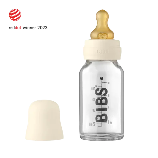 Baby Glass Bottle Complete Set-110ml-Ivory